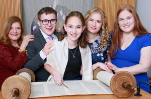 Hannah and family Temple Emanuel Westfield NJ