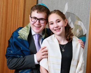 Hannah and her brother Temple Emanuel Westfield NJ